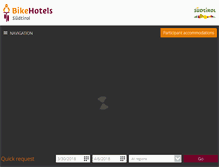 Tablet Screenshot of bikehotels.it